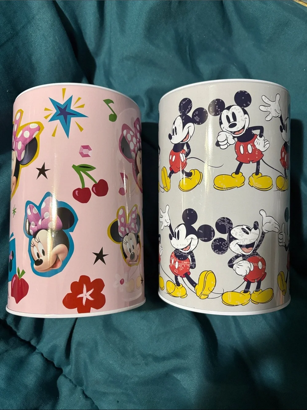 The Tin Box - Pink Minnie & White Mickey Coin Banks